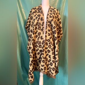 Animal print ladies cape